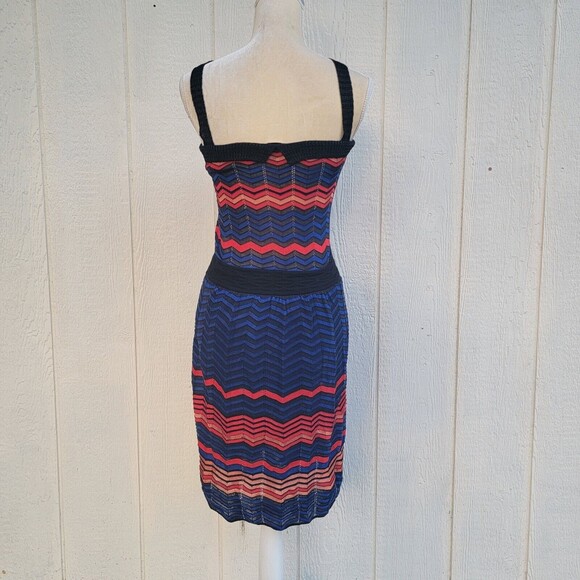 M missoni sleeveless multi colored chevron print dress wmns sz 38 - Picture 3 of 8